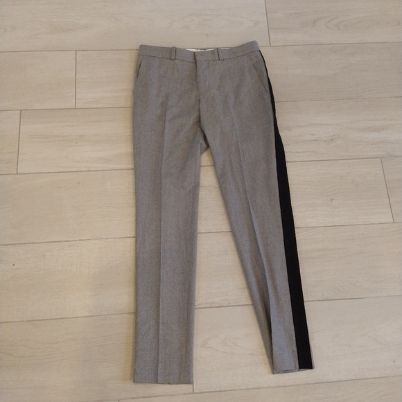 Each X Other Women’s Wool Trouser Tuxedo Dress Pants Grey and Black Size Small - Picture 1 of 8